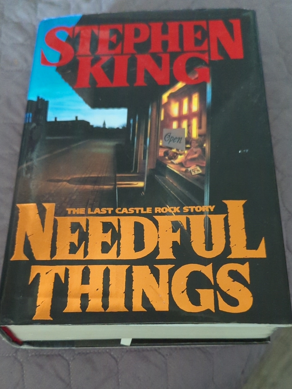 Needful Things Hardcover Book - Black & Orange